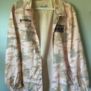 K-Swiss & Married to the Mob Pink and Tan Camo Jacket
